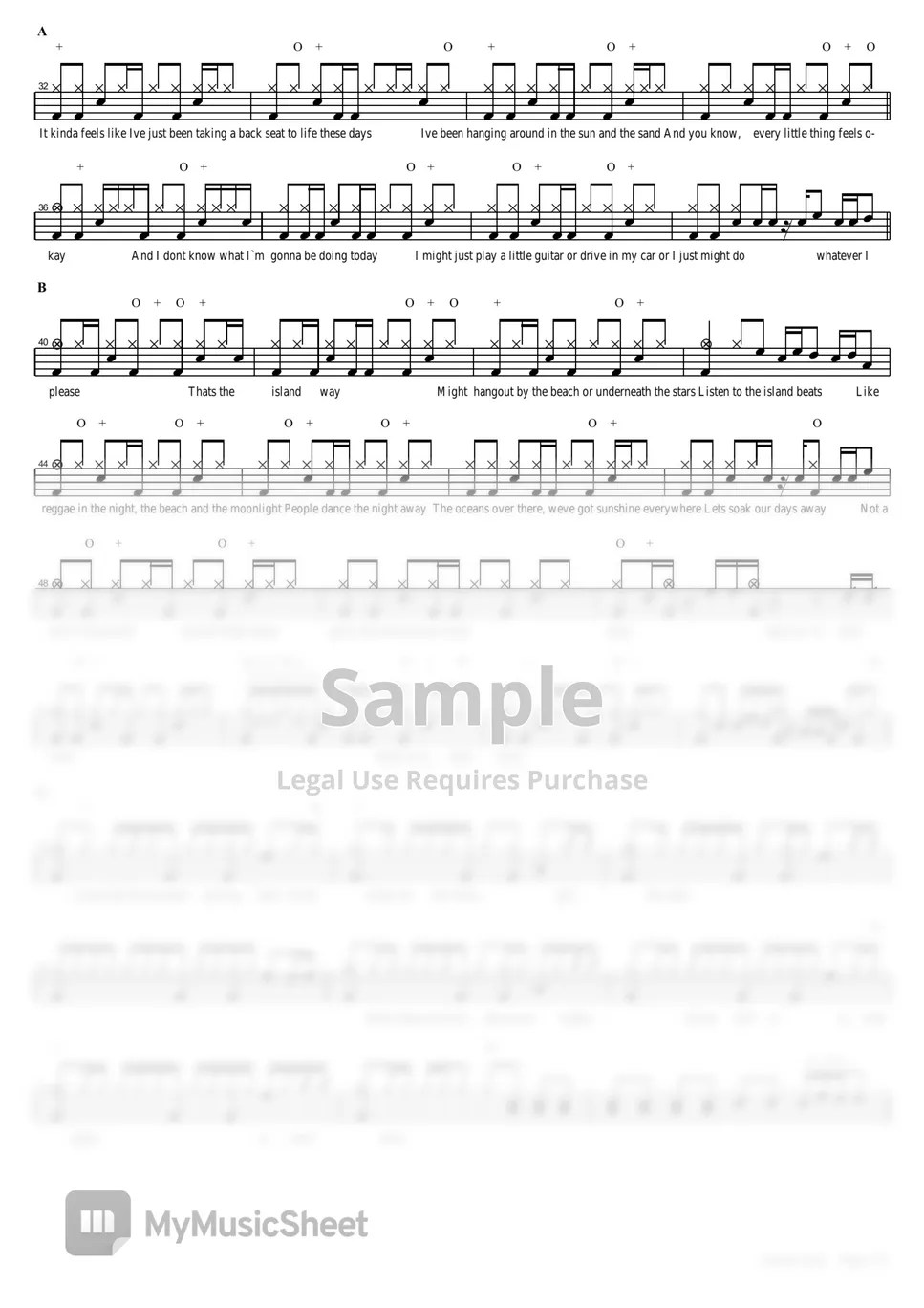 Justin James Island Time Sheets by COPYDRUM