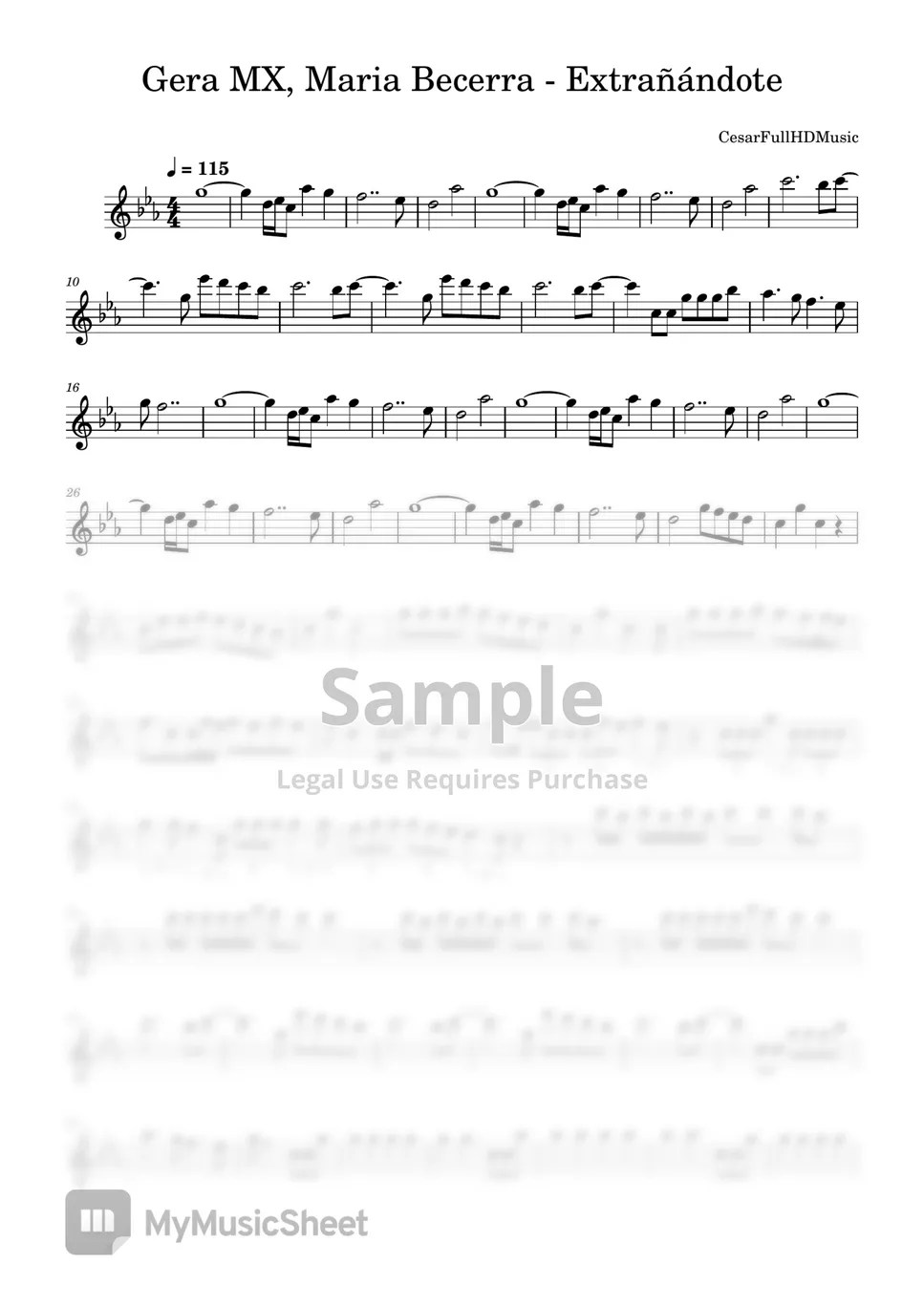 Gera MX, Maria Becerra Extrañándote Sheets