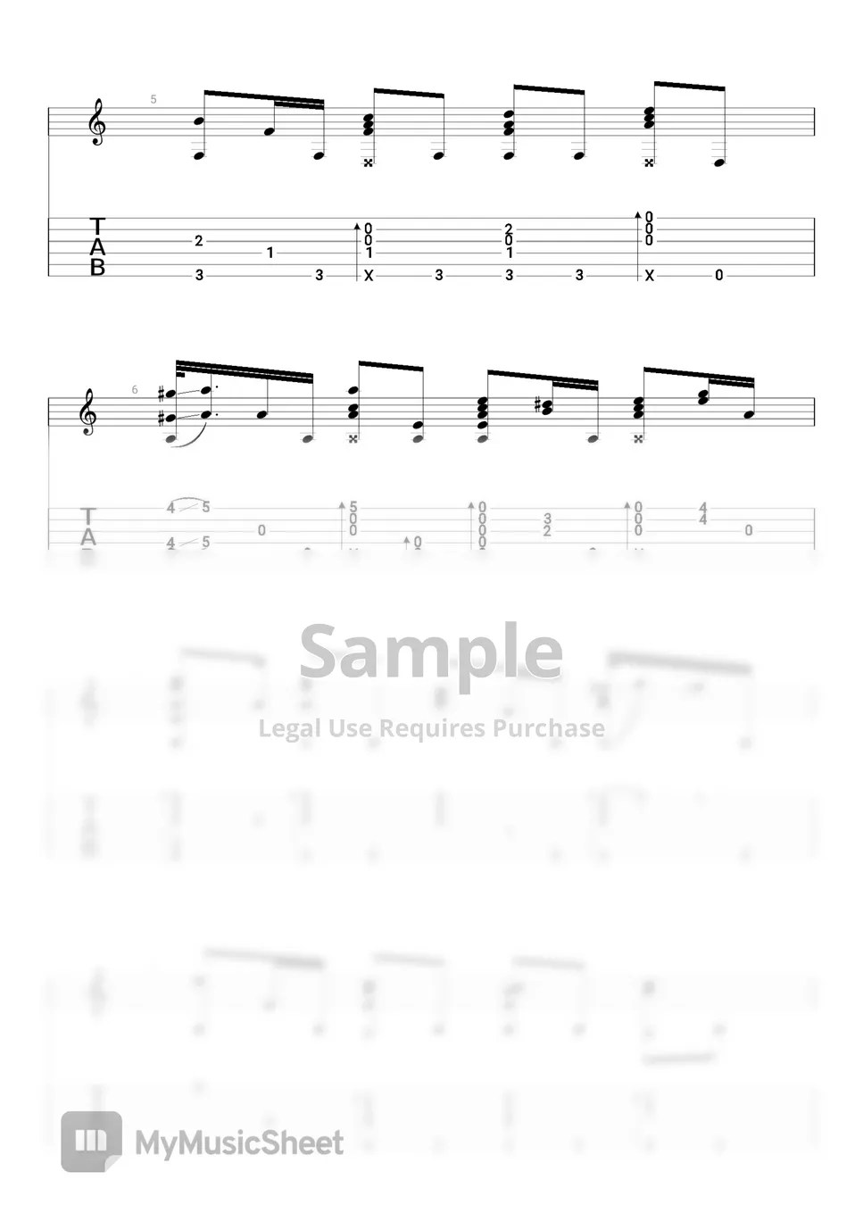 Sawano Hiroyuki Vogel Im Kafig (Fingerstyle Guitar) Sheets by