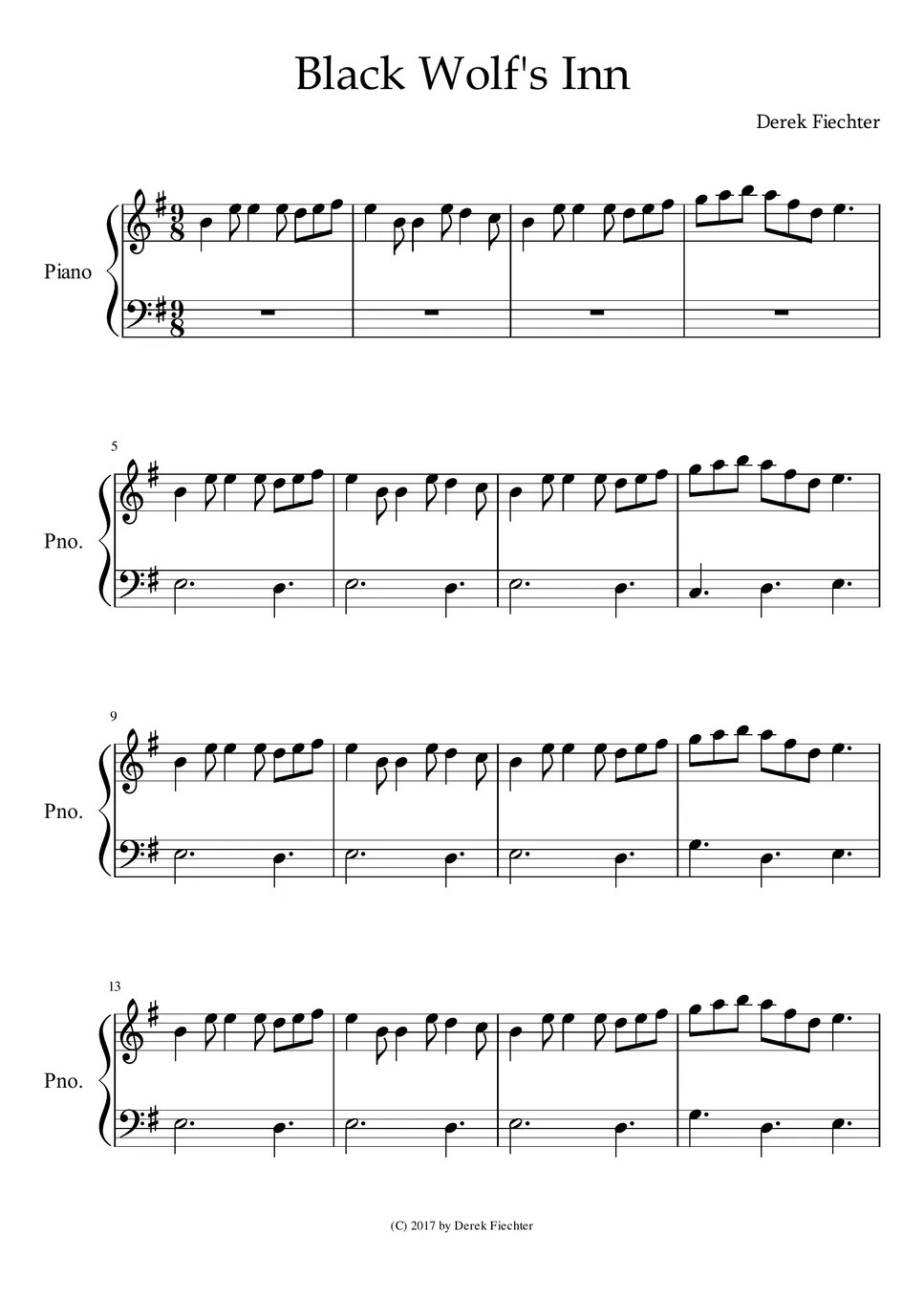 Black Wolf's Inn Sheet