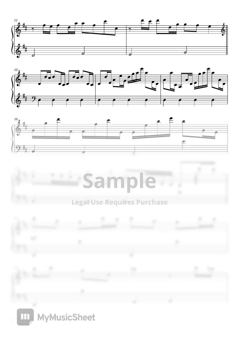 John Williams Jurassic Park Main Theme 악보 by Anime Piano Tutorials