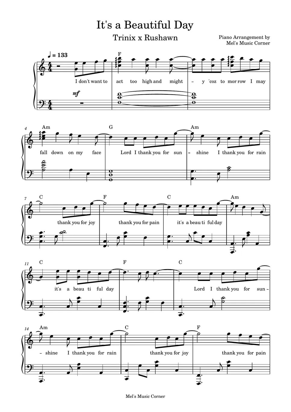Jermaine Edwards It's a Beautiful Day Trinix x Rushawn remix (piano