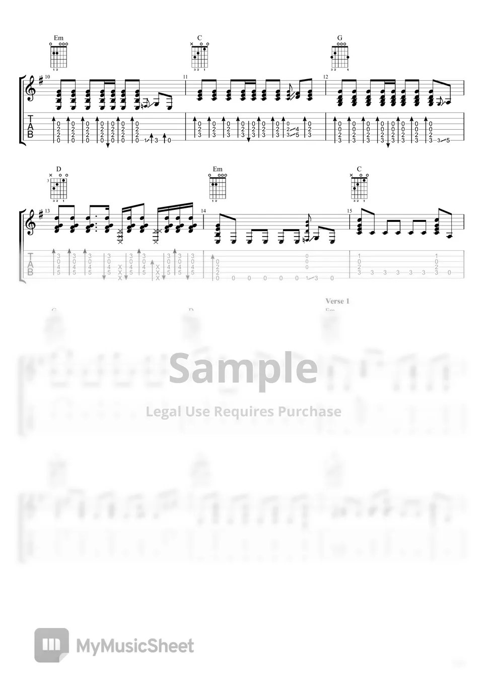 The Cranberries Fingerstyle Guitar Zombie Sheets by Acoustic