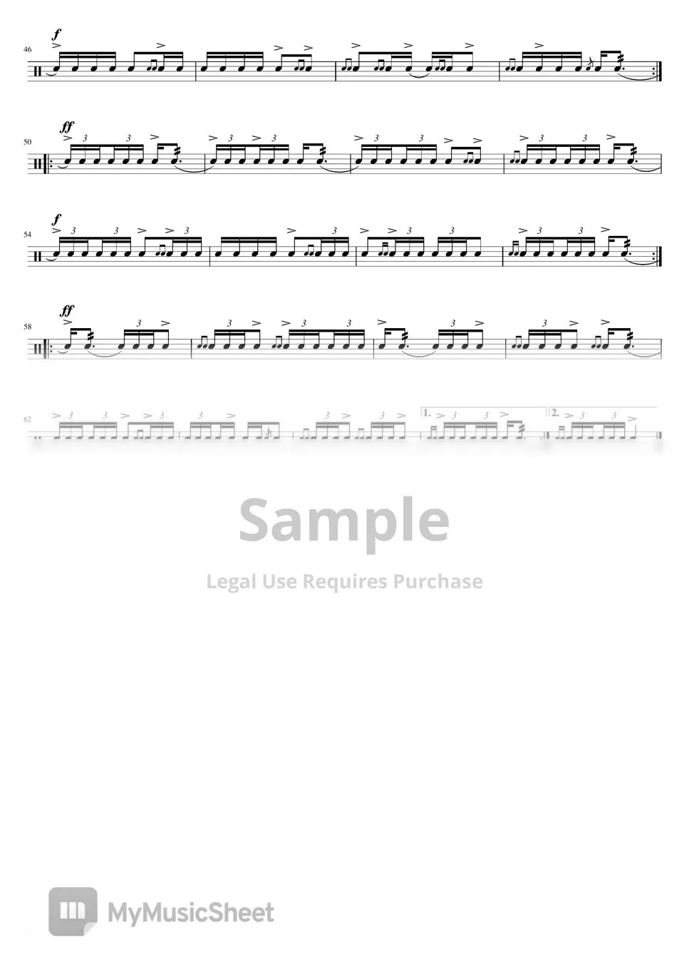 Snare Drum LICORICE & MOLASSES【Snare Drum】 악보