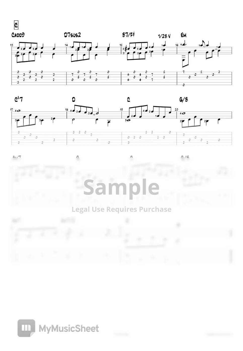 Fingerstyle Guitar Etude No.2 악보 by