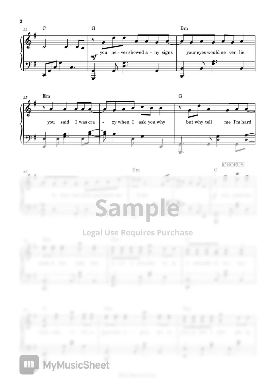 Moira dela Torre Red Flags (piano sheet music) Sheets by Mel's Music