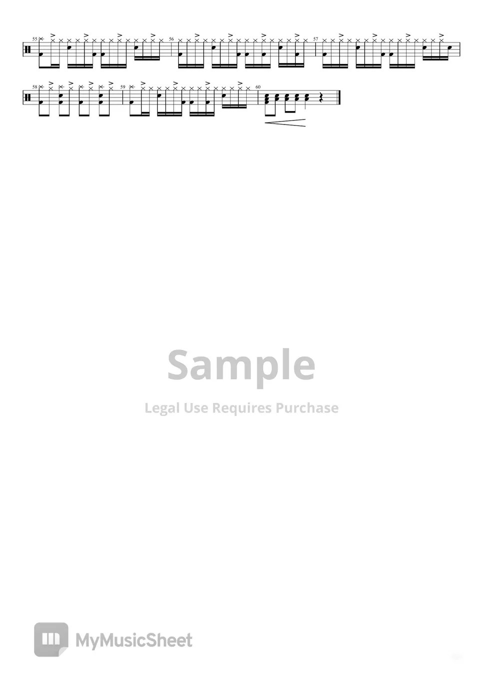 Bruno Mars Talking to the moon(Drum) Sheets by Leslie Tam