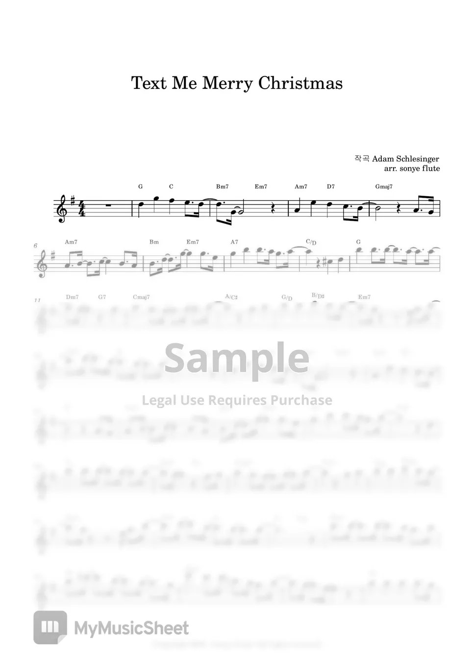 Straight No Chaser Text Me Merry Christmas (Flute Sheet Music) Sheets by sonye flute
