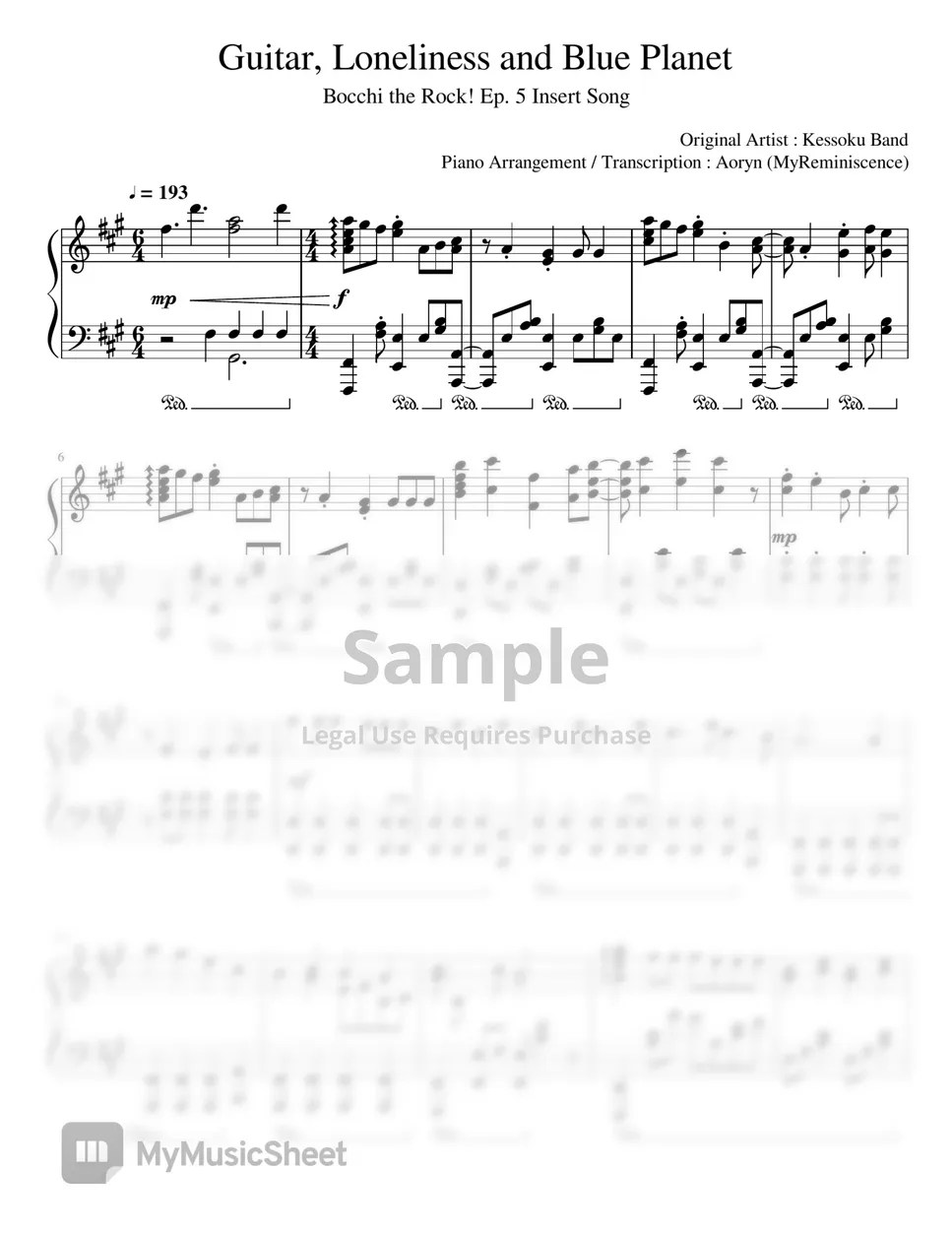 Kessoku Band Guitar, Loneliness and Blue (Bocchi the Rock Ep