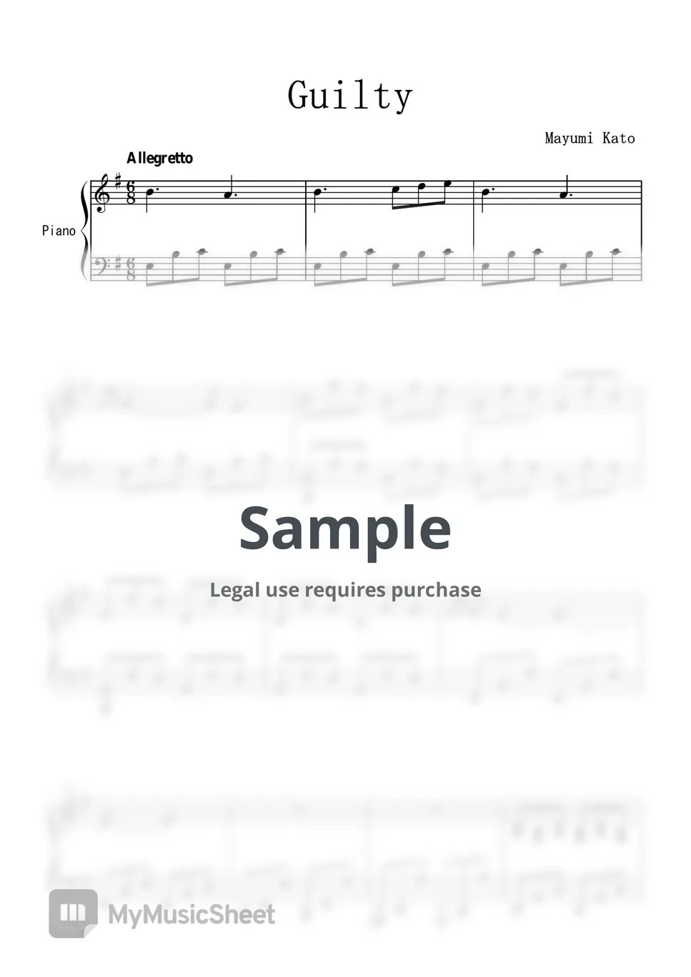 Mayumi Kato Guilty Sheets