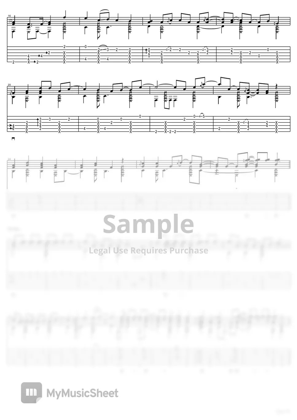 Hikaru Nara (Your Lie In April OP) by Goose House TABs Sheets