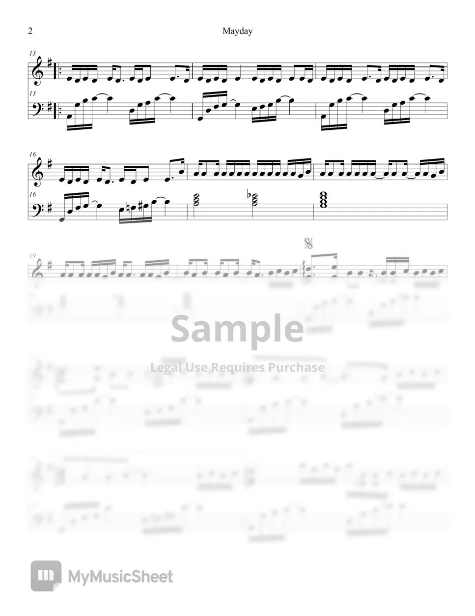 Crush Mayday (Feat. Joy of Red Velvet) Sheets by Lunar Piano