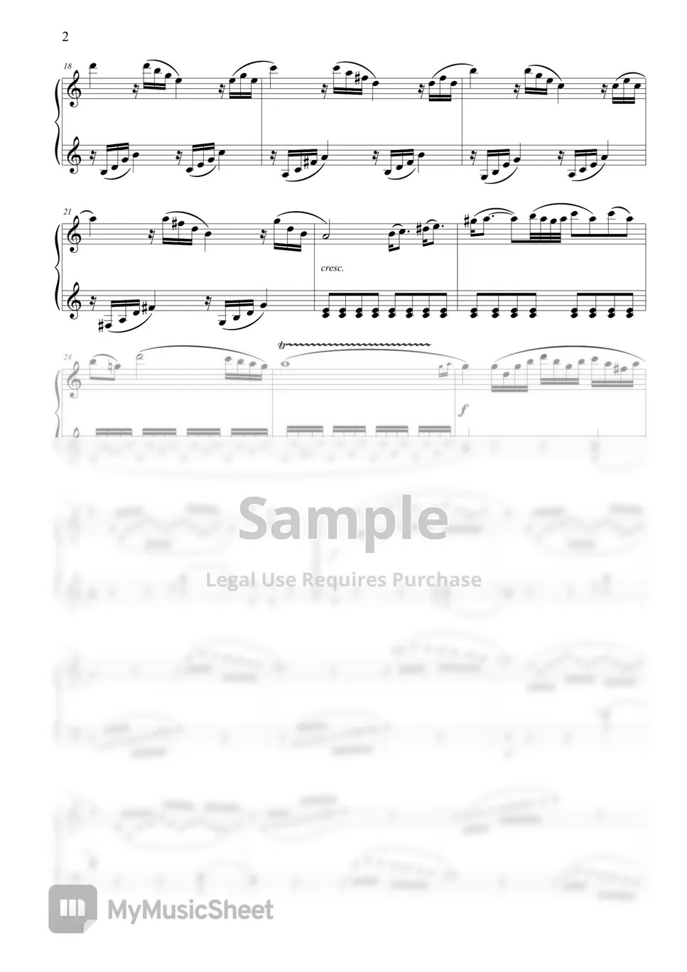 W.A.Mozart Mozart Piano Sonata No.16 Sheets by MyMusicSheet Official