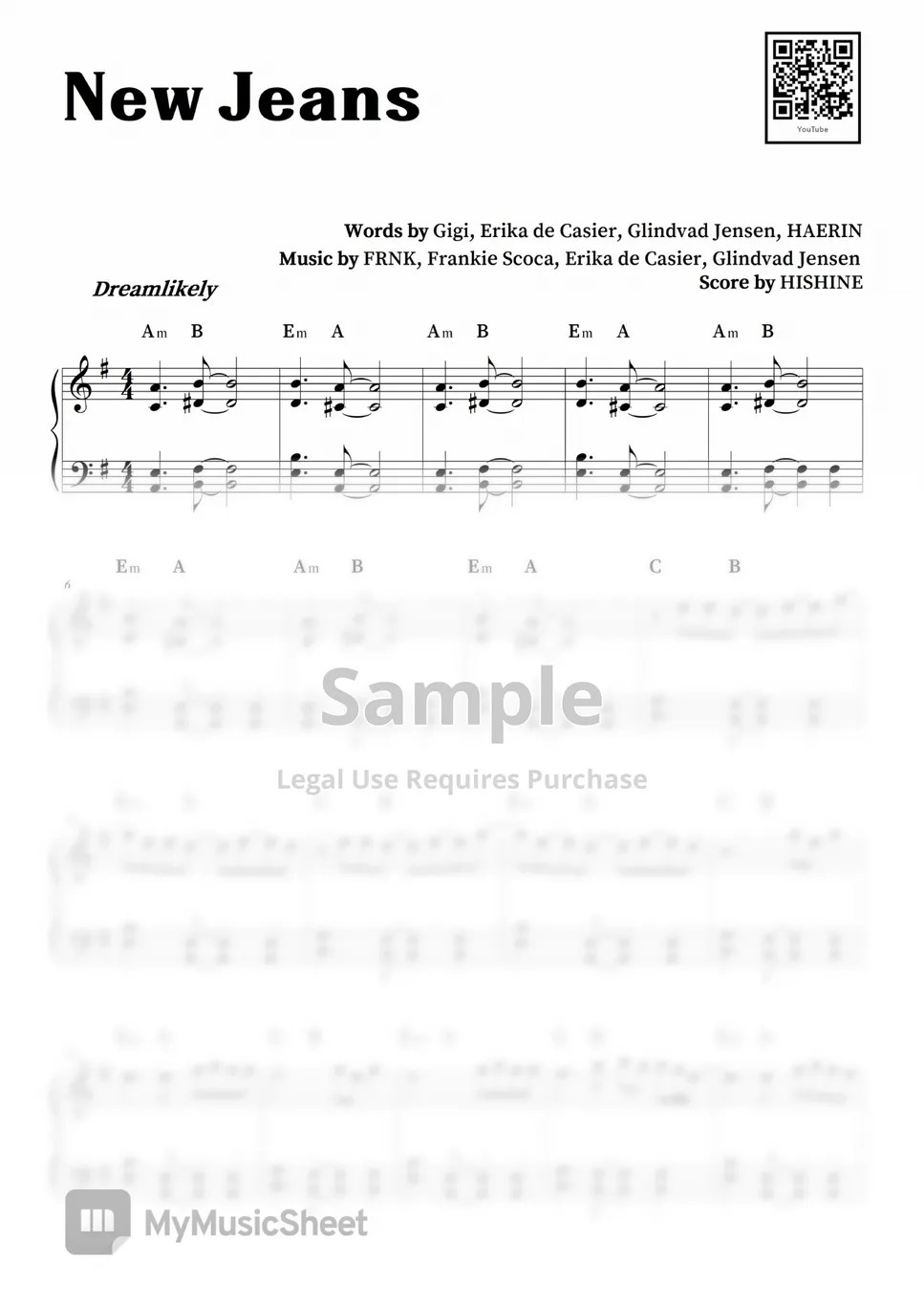 NewJeans New Jeans Sheets by HISHINE