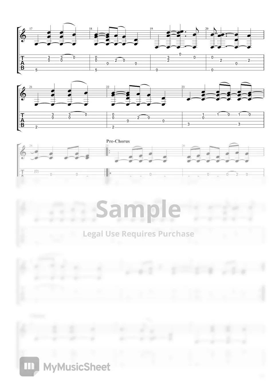 James Arthur Say You Won't Let Go (Guitar) Sheets by Leon Alex