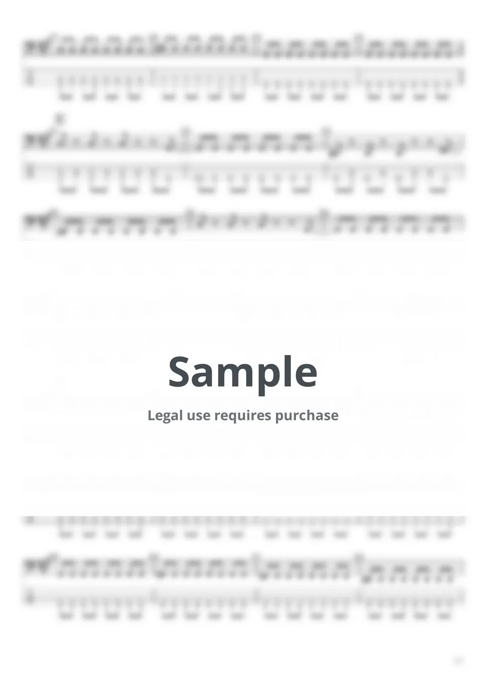 B'z 愛のバクダン 악보 by たぶべー＠財布に優しいベース楽譜屋さん（BASS・TAB譜）