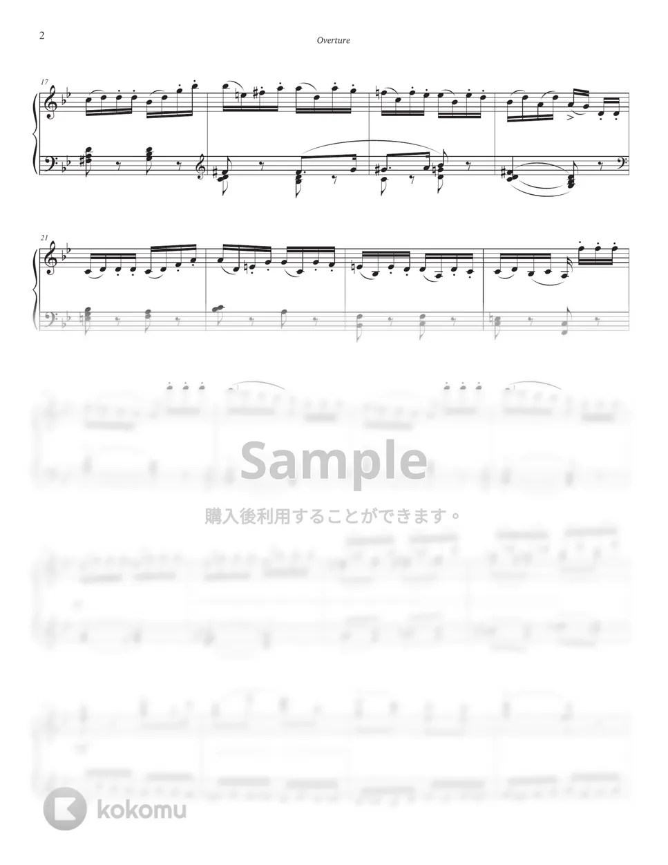 Tchaikovsky Overture (The Nutcracker) 楽譜 by Jinnie J