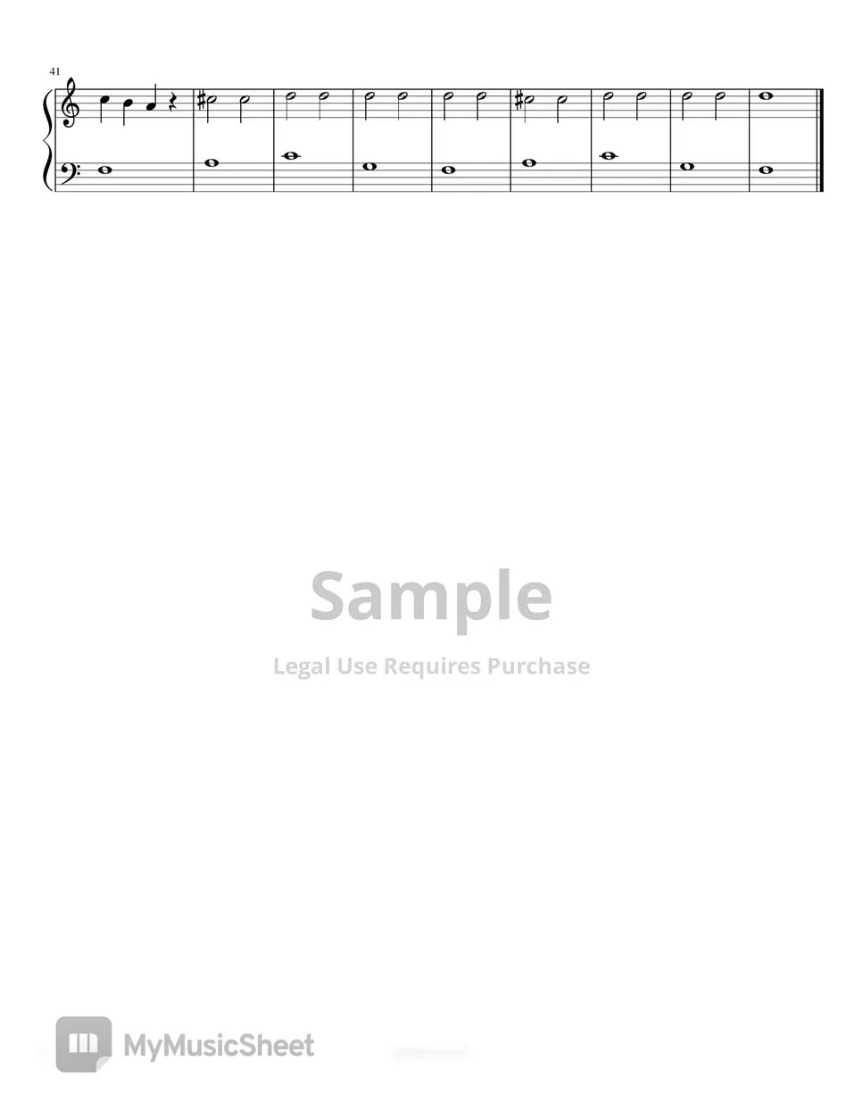 Lil Nas X Old Town Road easy piano 악보 by 4k piano covers