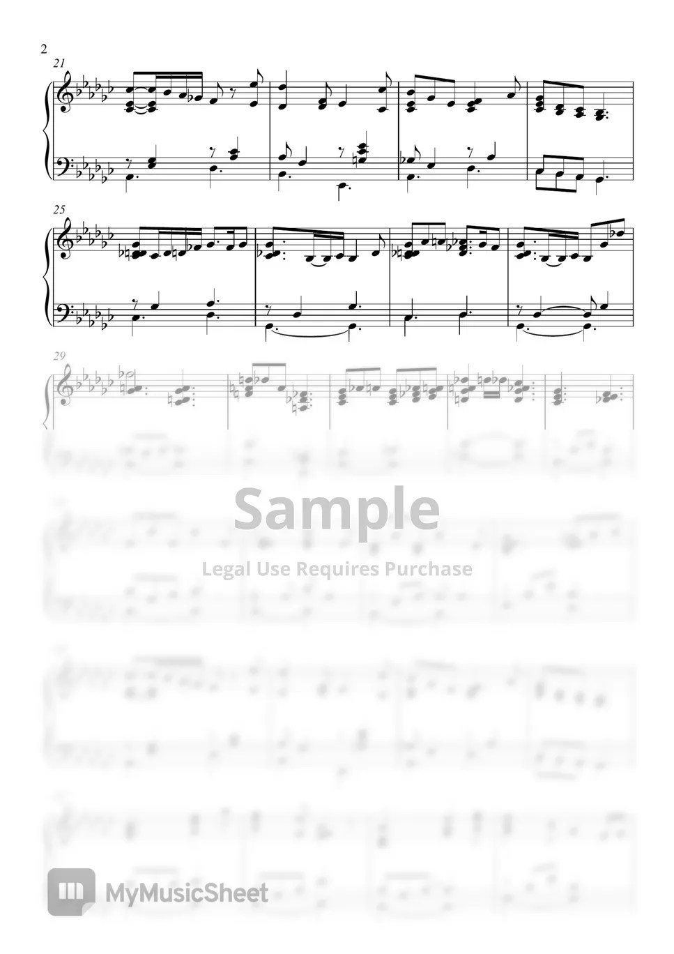 백민정 Snow Flower (작은눈의요정슈가OST) Sheets by Phrygian studio