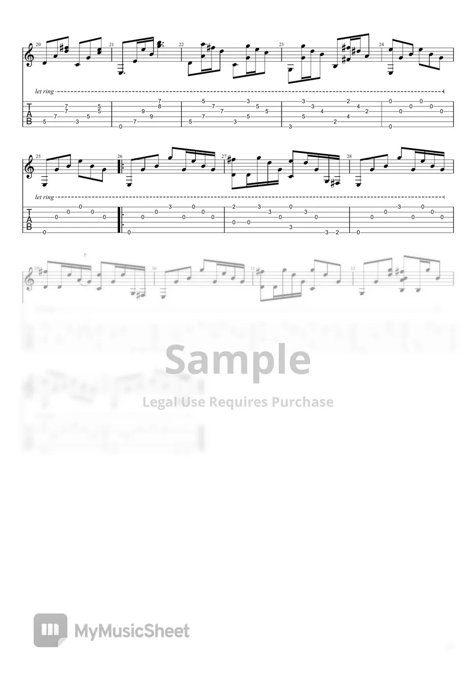 Metallica Nothing Else Matters[Easy Guitar Fingerstyle For Beginner