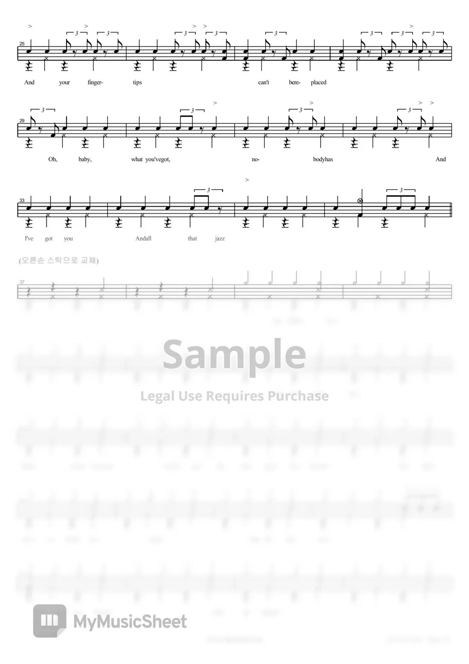 Mel Torme All That Jazz 악보 by COPYDRUM