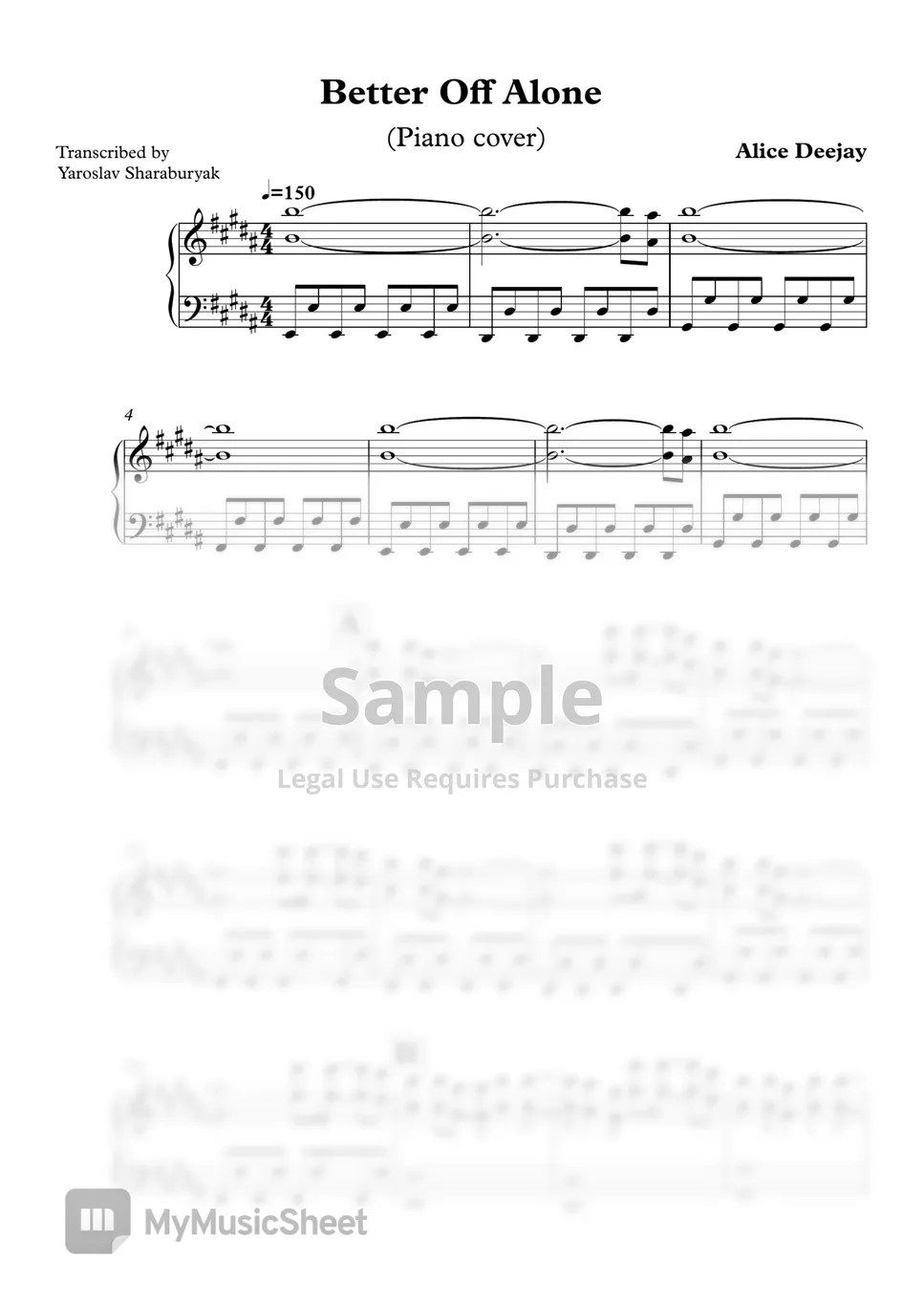 Sebastiaan Molijn, Eelke Kalberg Better Off Alone (Piano Cover