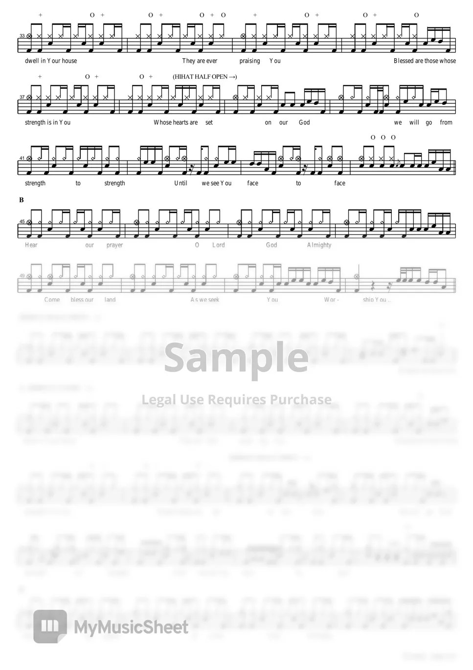 Hillsong Blessed Sheets by COPYDRUM