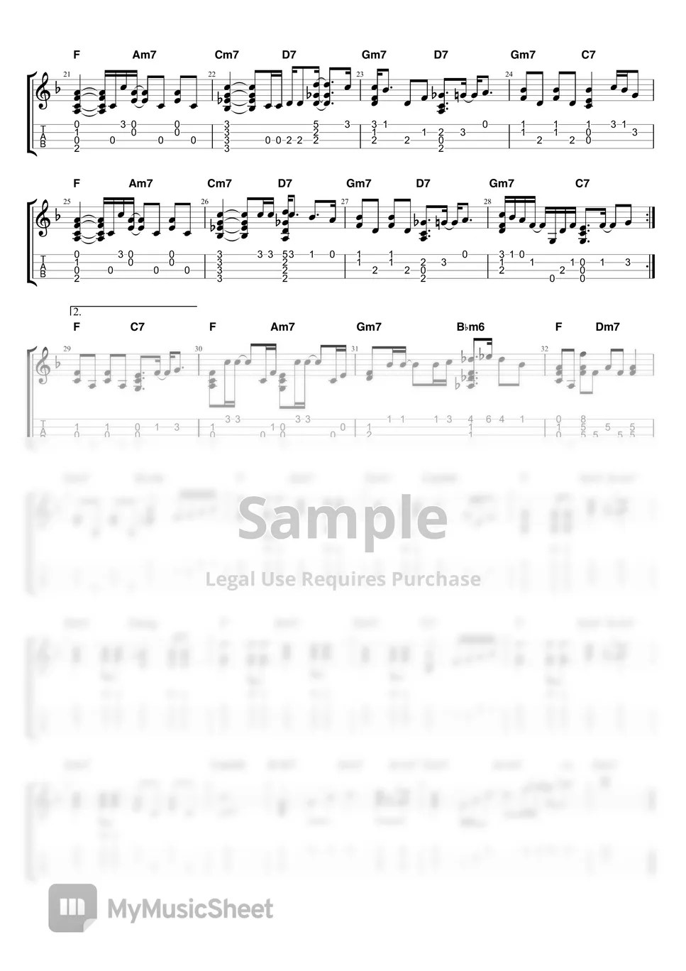 잔나비(Jannabi) 그 밤 그 밤(Sweet Dream) (Ukulele TAB) 악보 by Real HulaGirl