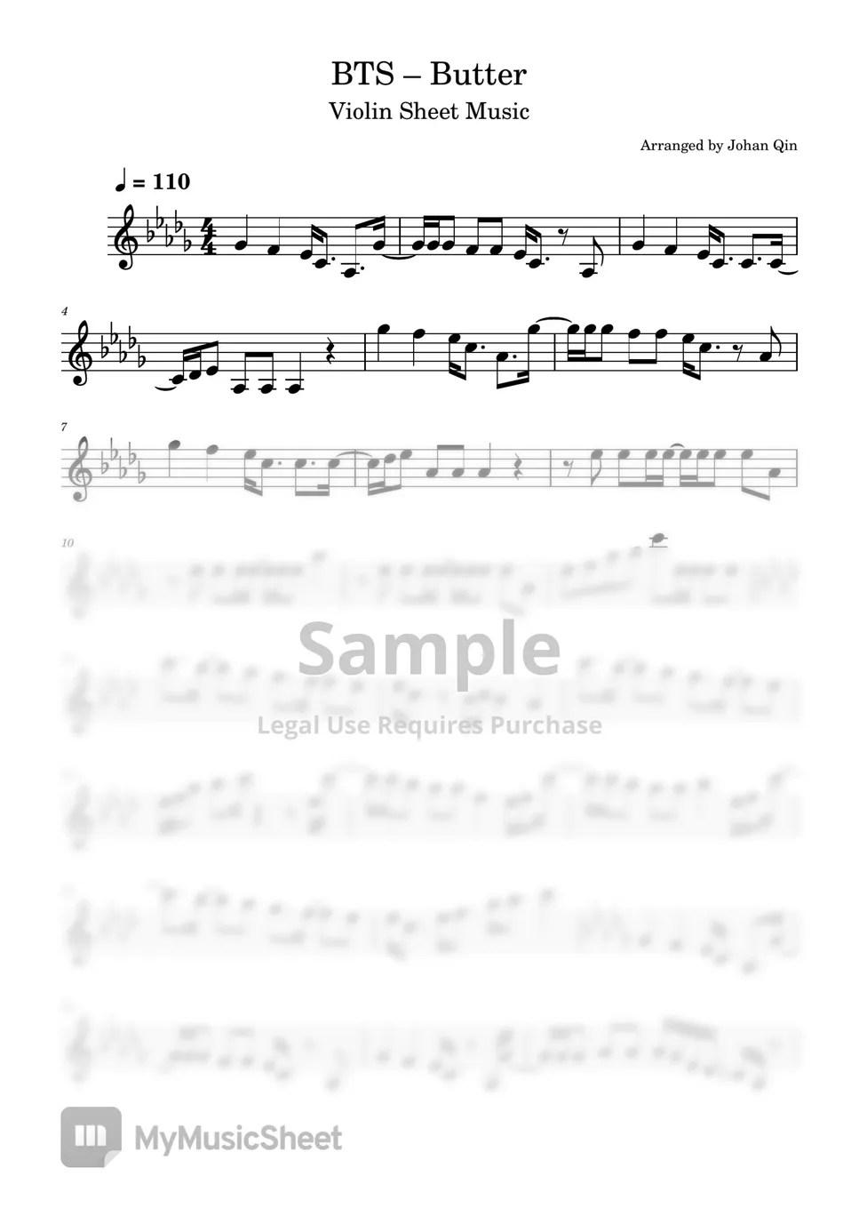 BTS Butter Sheets by Johan Qin