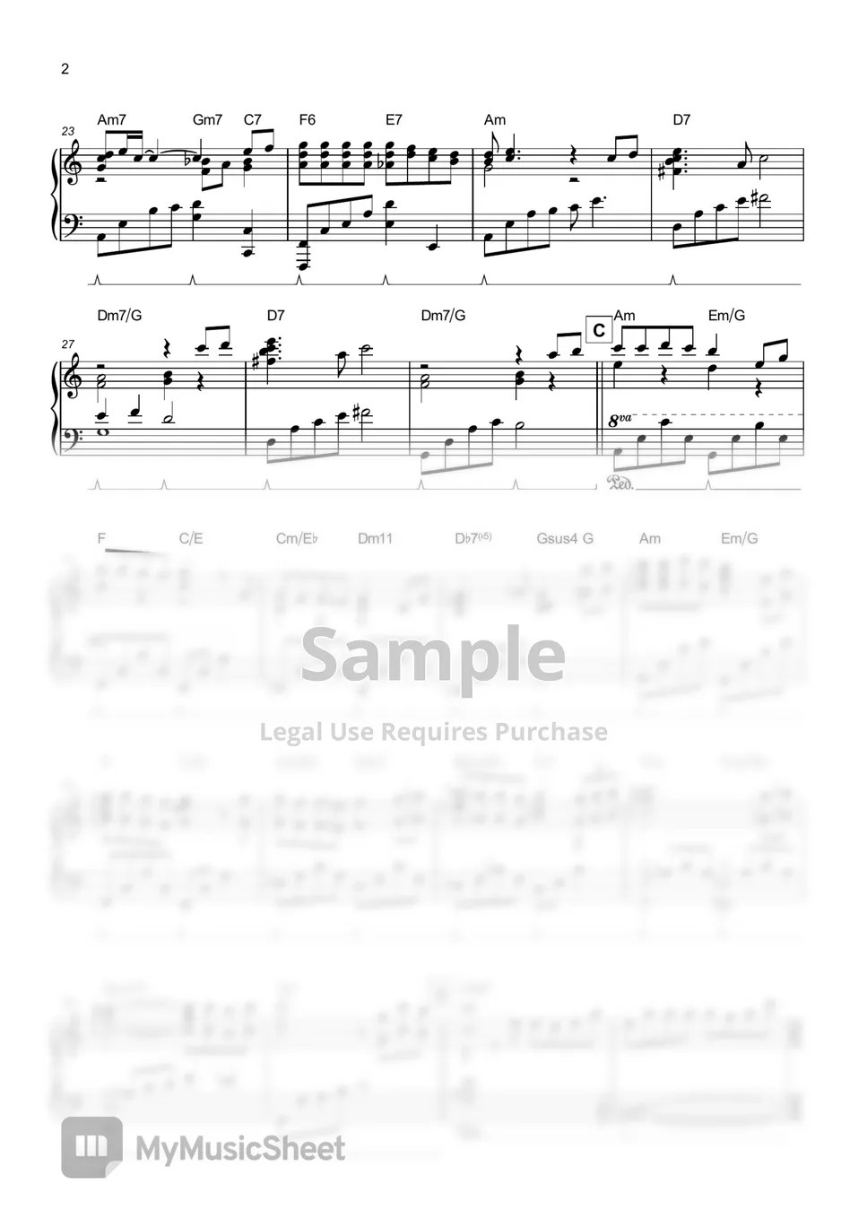 Joe Hisaishi One Summer's Day Sheets by THETA PIANO