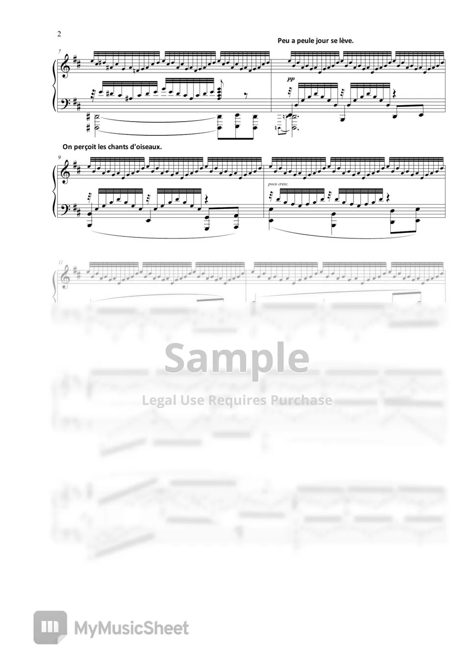 M. Ravel Daphnis et Chloe suite no.2 Lever du jour Sheet