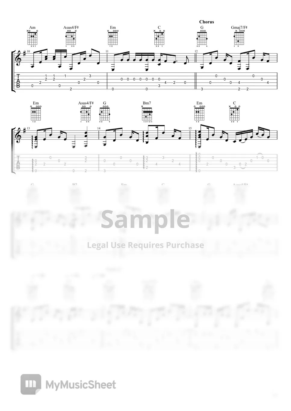 aha Fingerstyle Guitar Take on Me (Acoustic Version) Sheets by