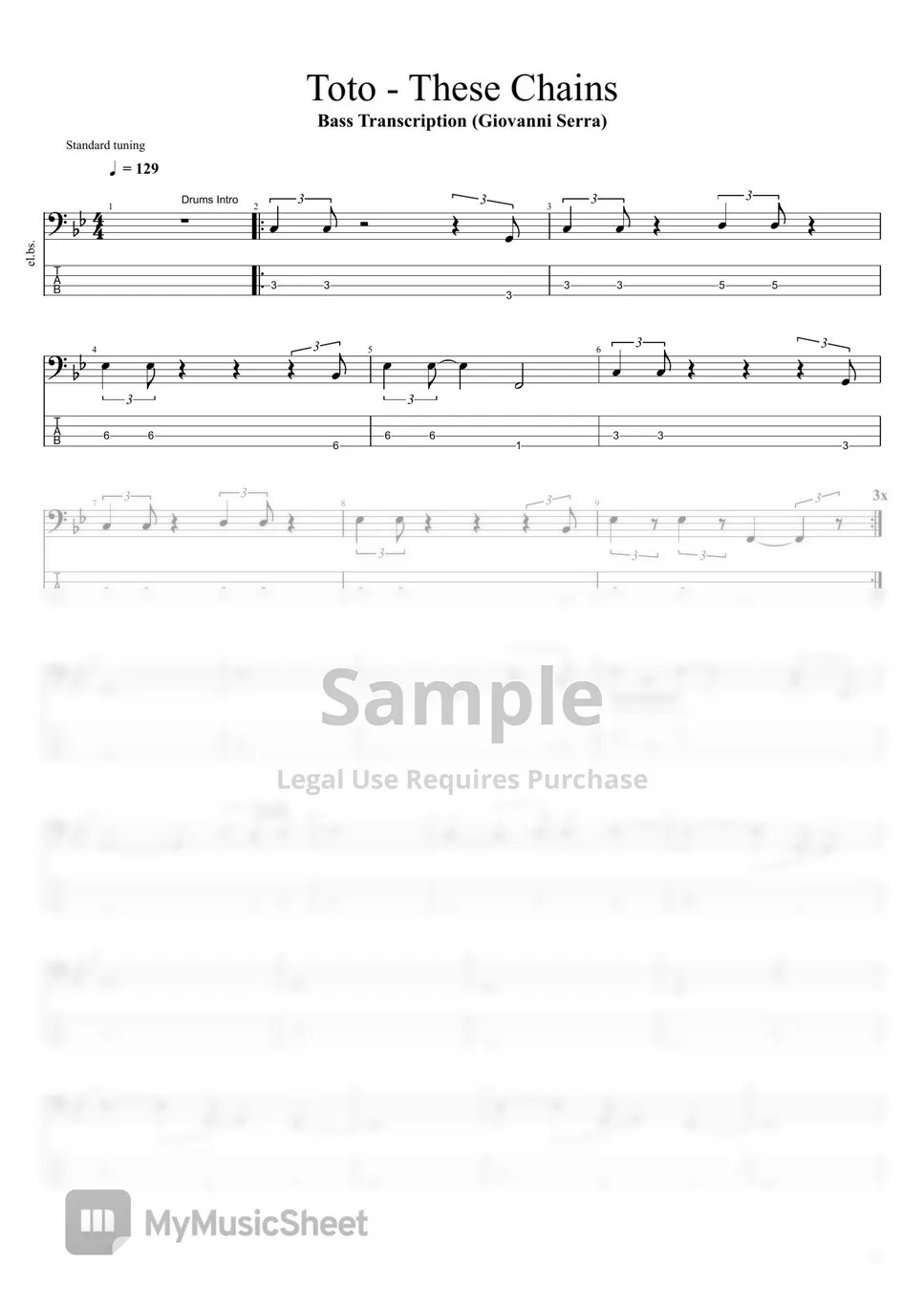 Toto These Chains Sheets by Toto