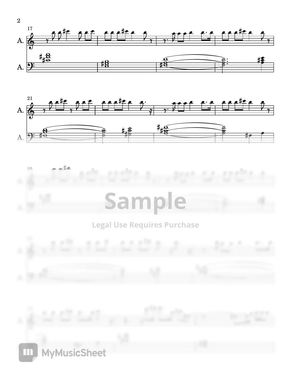 QMark & TpZee Paris (PIANO SHEET) Sheets by SA Piano
