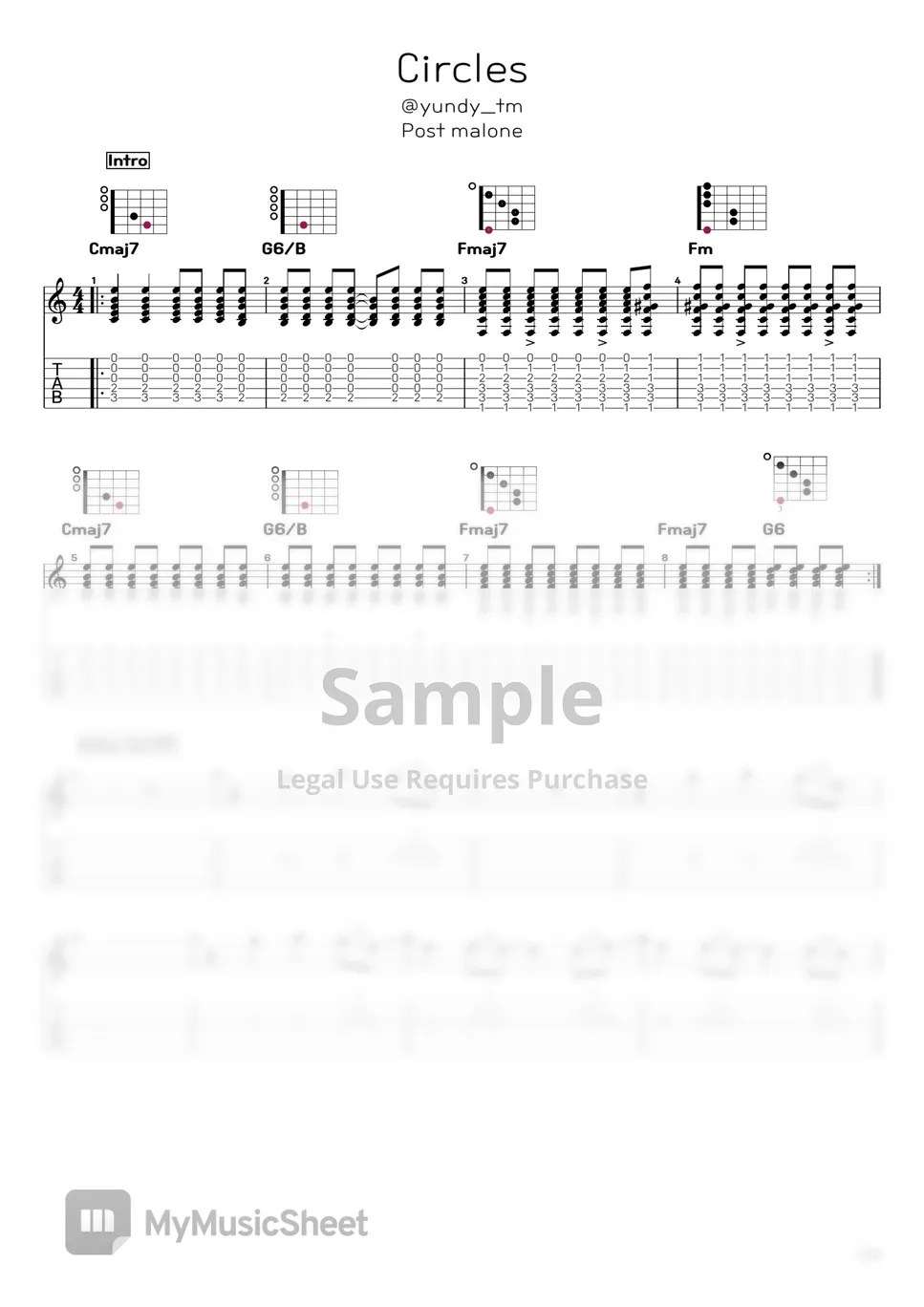 Circles Post Malone Guitar Chords Retail