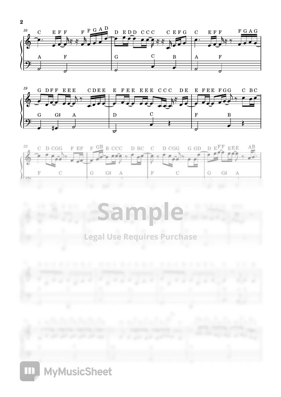 優里 / Yuuri ドライフラワー / Dry Flower Sheets by C Major Piano Tutorial