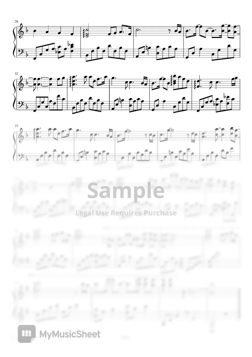 316 Dear Snow, Thee Fall Again (F key) Sheets by Epiary