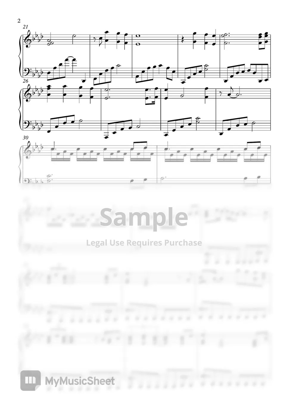 YONGZOO Sweet Home (Sweet Home OST) 악보 by Salt Piano