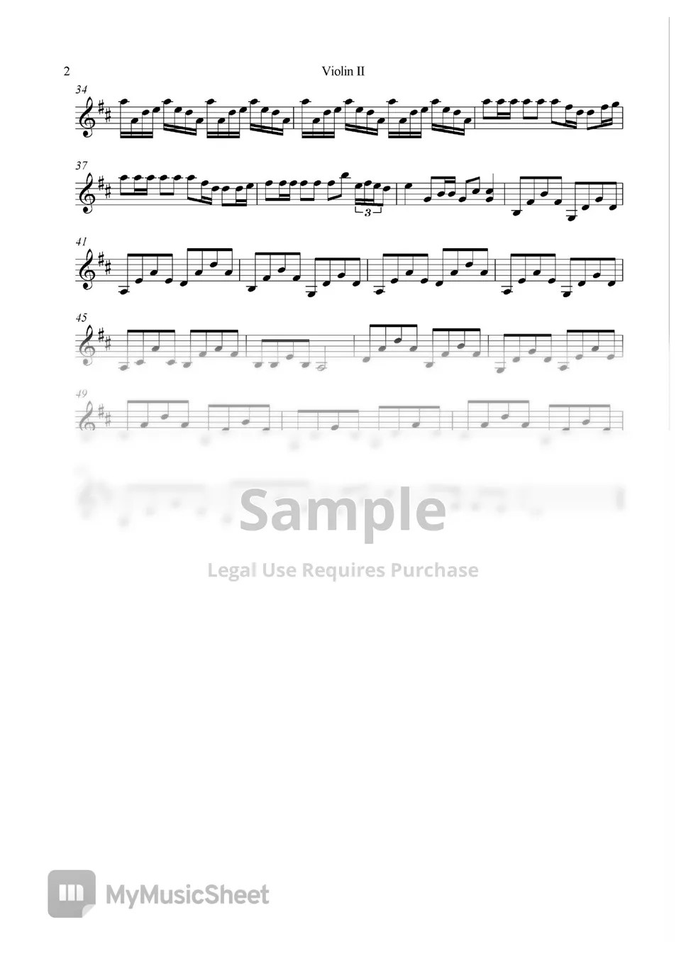 Joe Hisaishi Summer (Two violins) Spartito by Bubuviolin