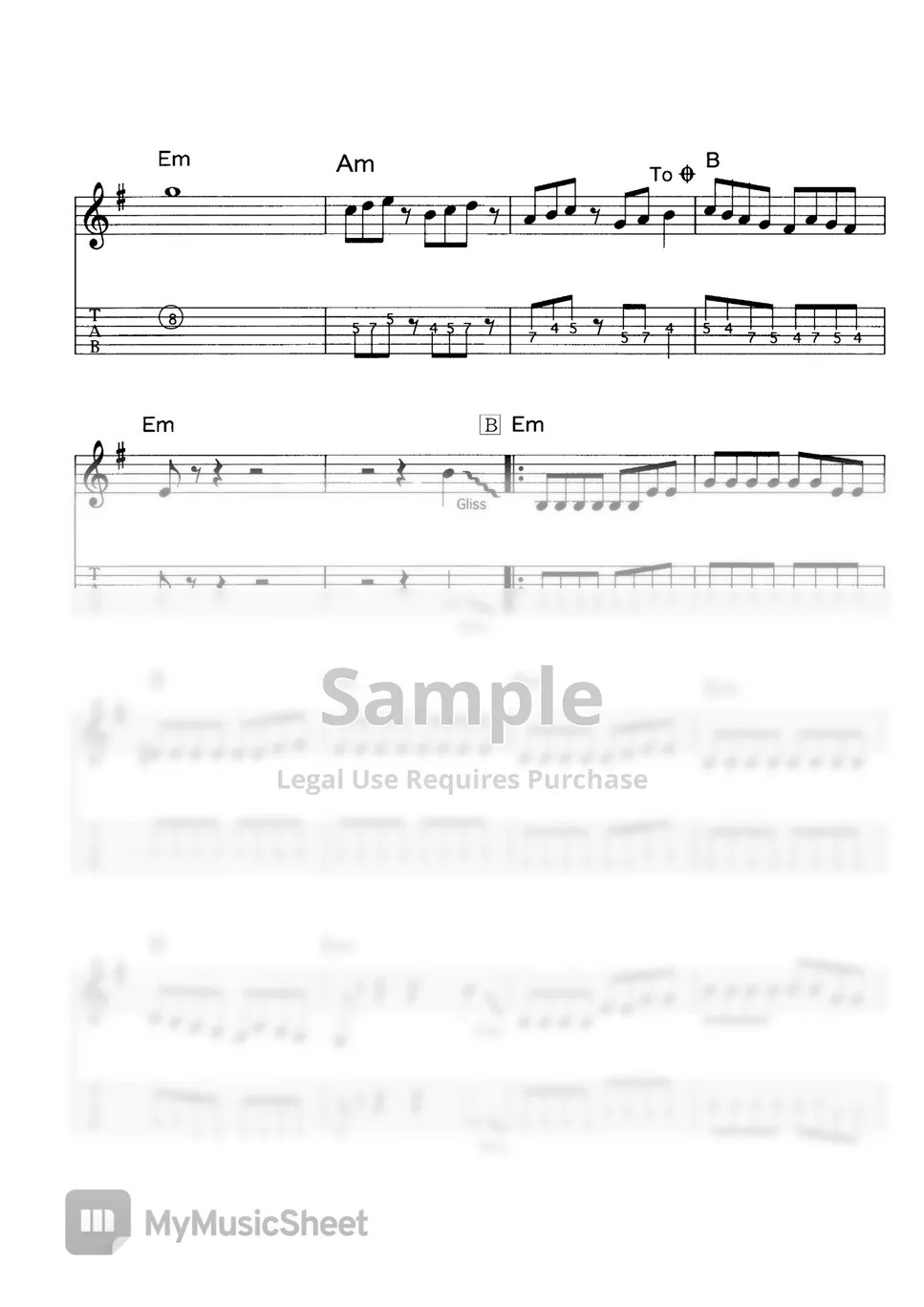 THE VENTURES RAP CITY (VENTURES SOUND ELECTRIC GUITAR) Sheets by Far