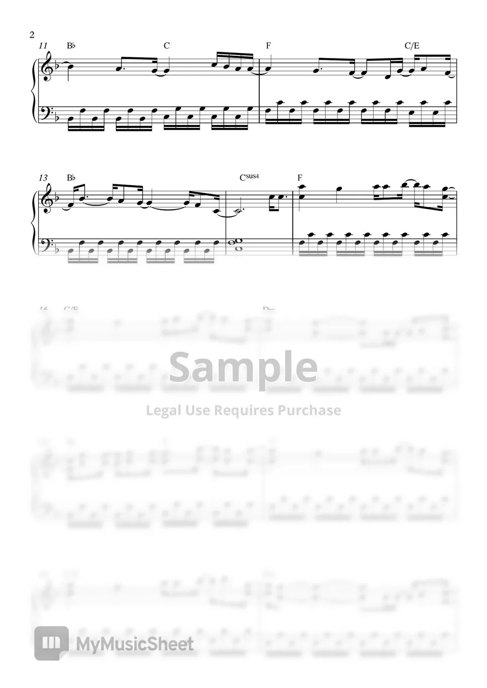 BTS V Christmas Tree (Our Beloved Summer OST) Sheets by SweetPiano