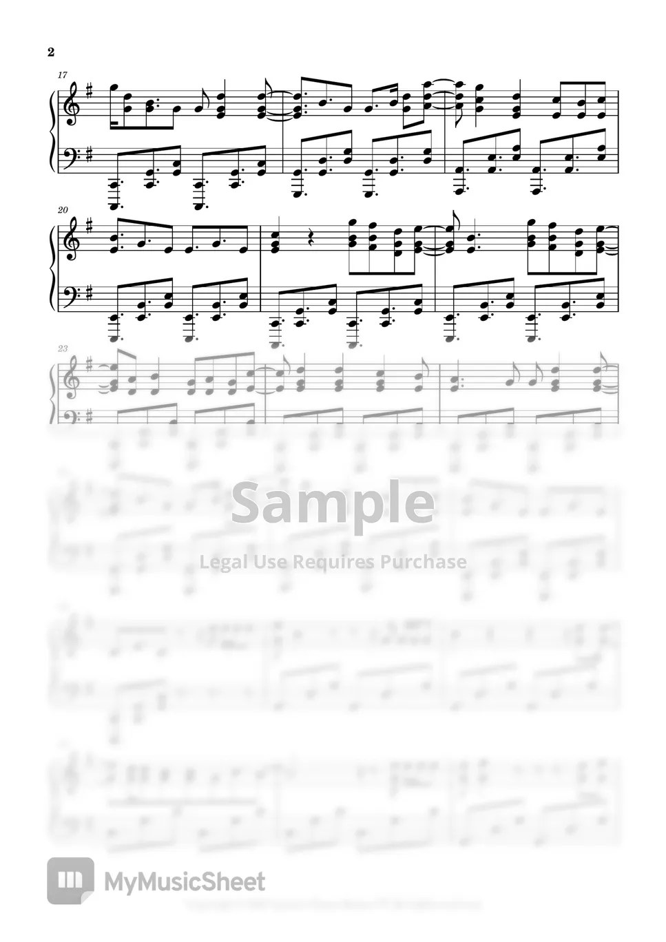 ONE OK ROCK Head High Sheets by Leisure Piano Sheets YT