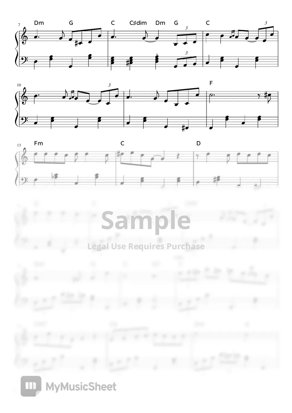 Edith Piaf La Vie En Rose (easy jazz ver.) Sheets by 헬로블루조이