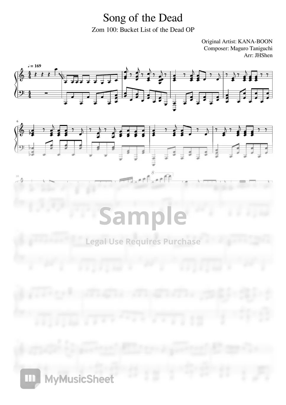 KANABOON Song of the Dead Sheets by JHShen