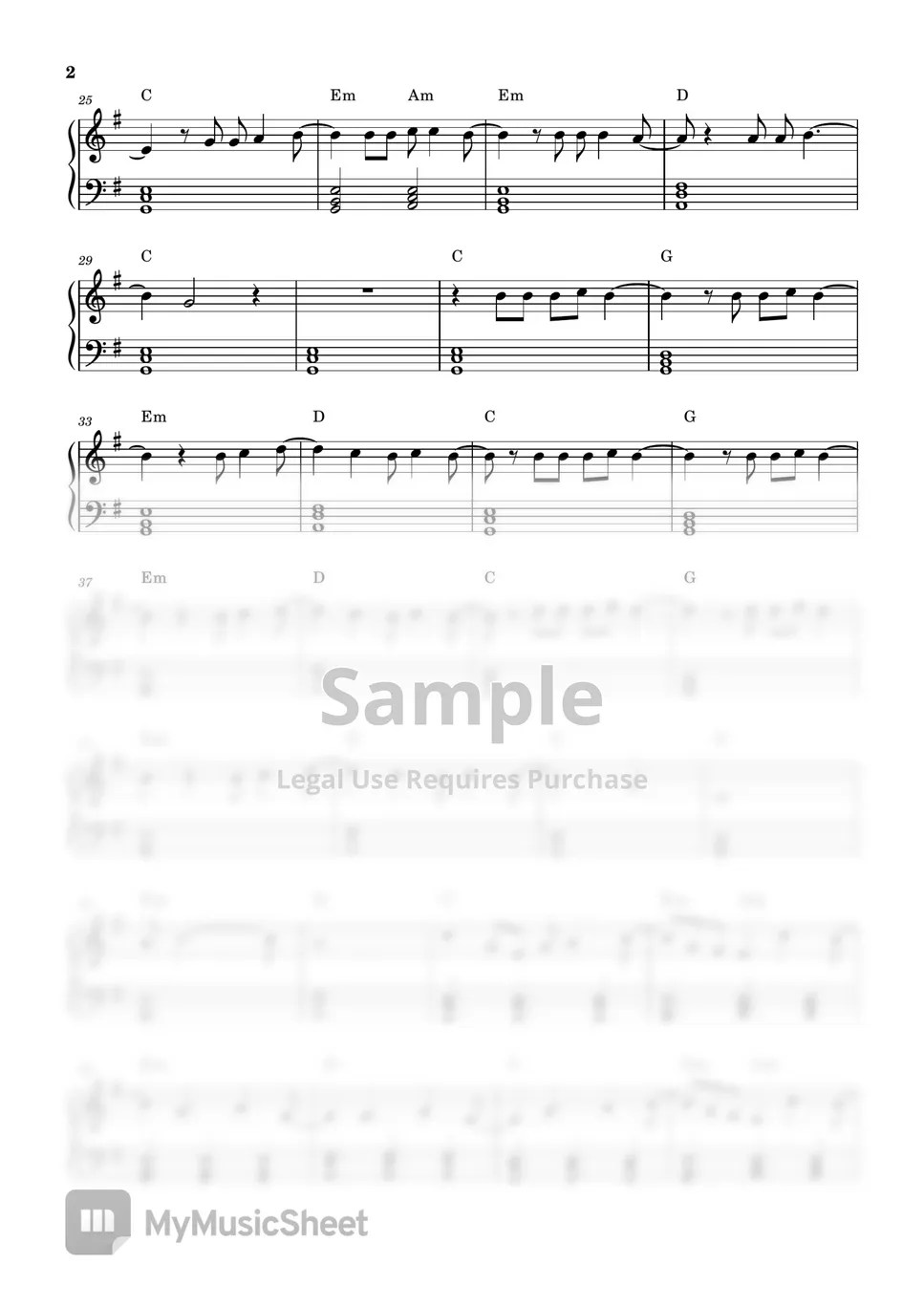 Tom Odell Another love (Tom Odell For Easy Piano) Sheets by poon