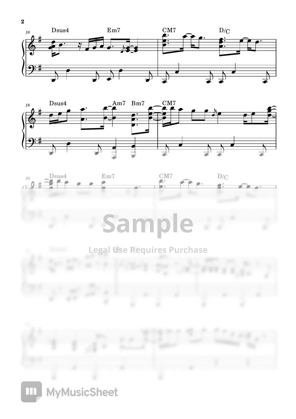 BTS Butter (G key) Sheet by KoYumi Music