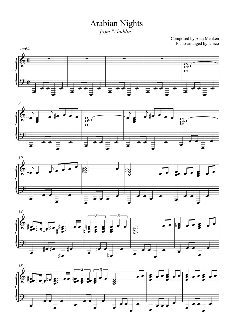 Aladdin Arabian Nights Sheet by ichico