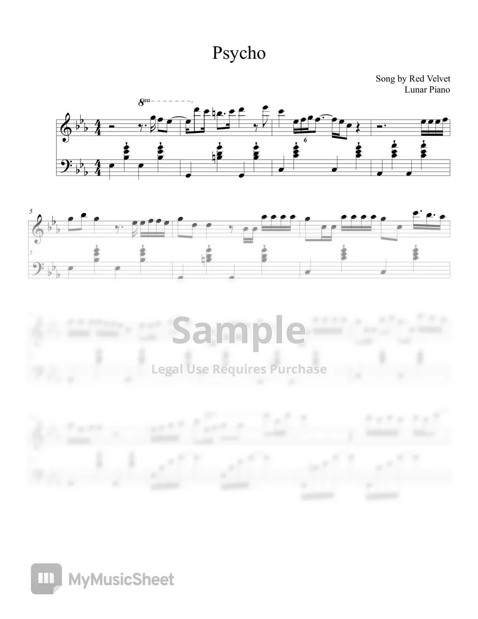 Red Velvet Psycho Sheets by Lunar Piano