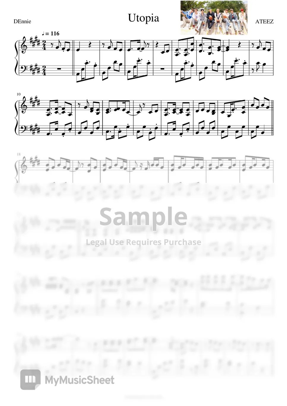 ATEEZ Utopia Sheets by DEnnie