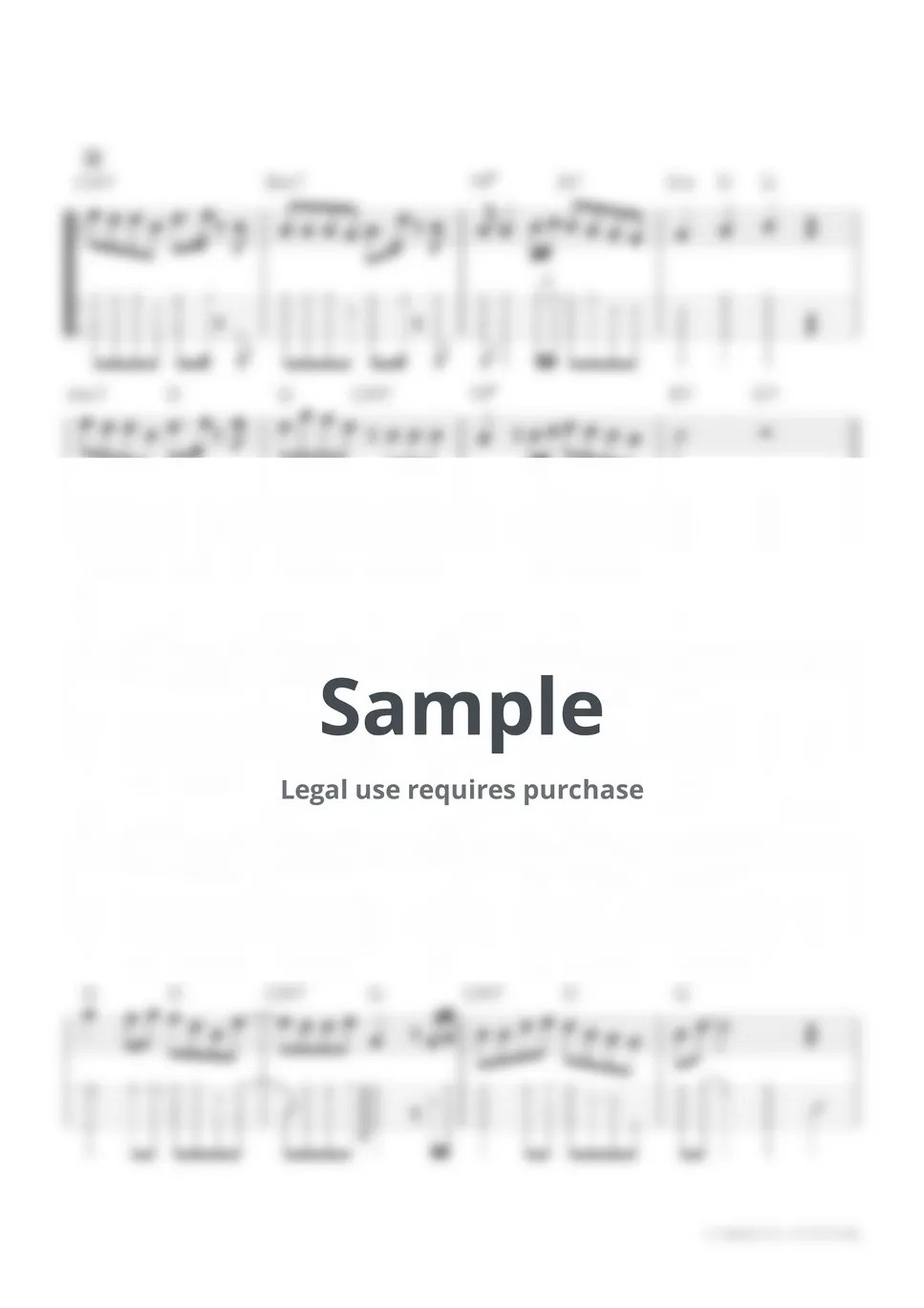 B'z いつかのメリークリスマス Tab + 1staff by Takayuki Aoyagi